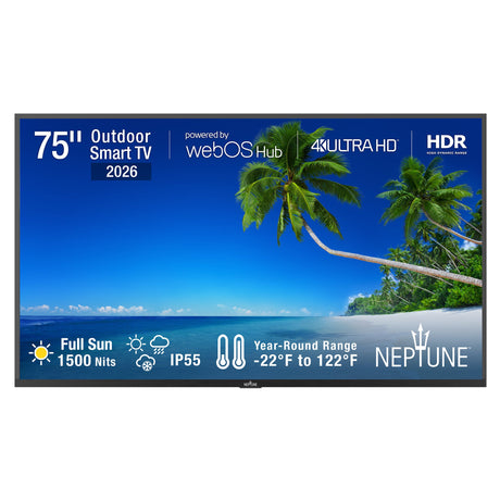 Peerless-AV WPTV754 – 75-Inch Full Sun 4K HDR Outdoor TV Displays Peerless-AV
