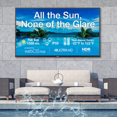 Peerless-AV SOTV6504 – 65-Inch Neptune Full Sun 4K Outdoor TV Displays Peerless-AV