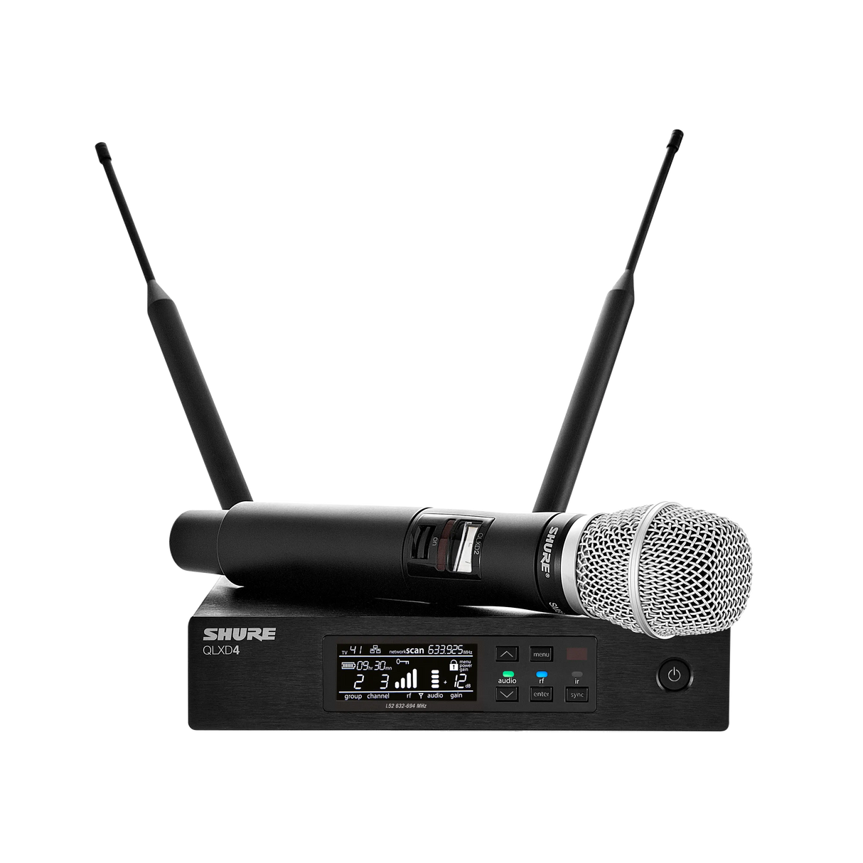 Shure QLXD2/SM86 Handheld Transmitter with SM86 Microphone Microphones Shure