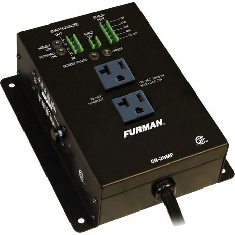 Furman CN-20MP 20A Remote Duplex, EVS, Smart Sequencing Power Sequencers Furman