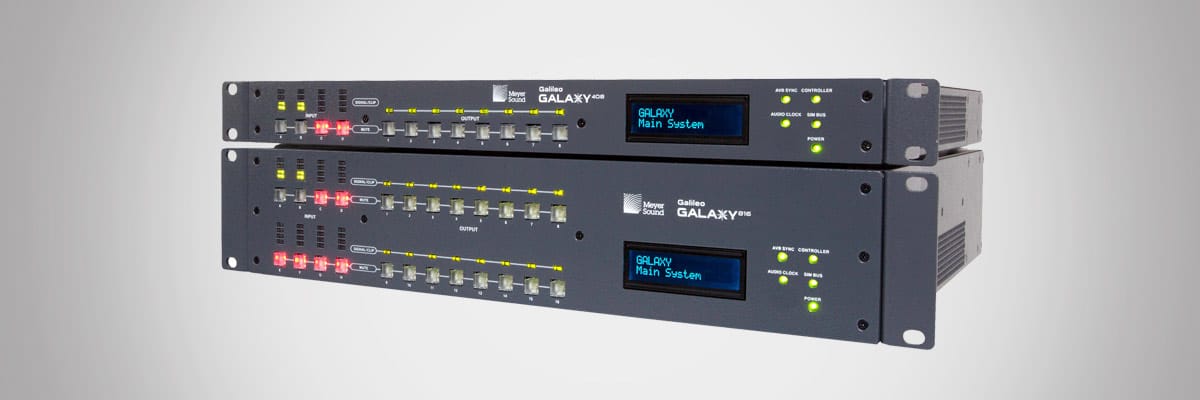 Meyer Sound Galileo GALAXY 816-AES3 – 8x16 Networked Loudspeaker Processor with AES Loudspeaker Processor Meyer Sound