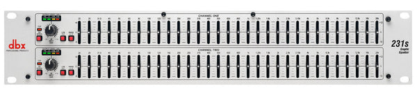 DBX 231s 2 Series - Dual 31 Band Graphic Equalizer - DBX231SV
