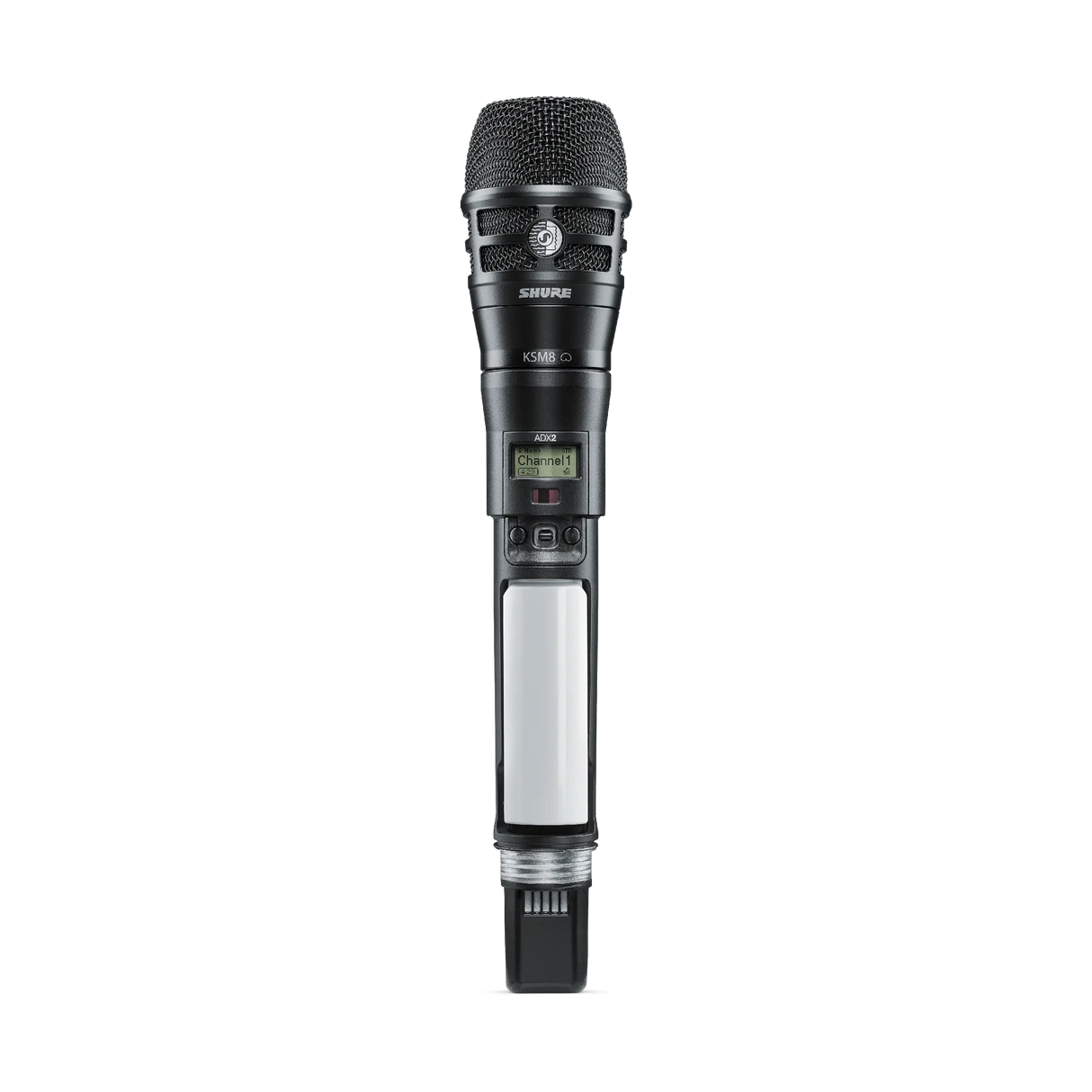 Shure ADX2/K8B Digital Handheld Wireless Microphone Transmitter with KSM8 Capsule (Black) Microphones Shure