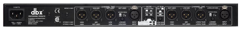 DBX 234xs Stereo 2/3 Way, Mono 4-Way Crossover with XLR Connectors - DBX234XSV