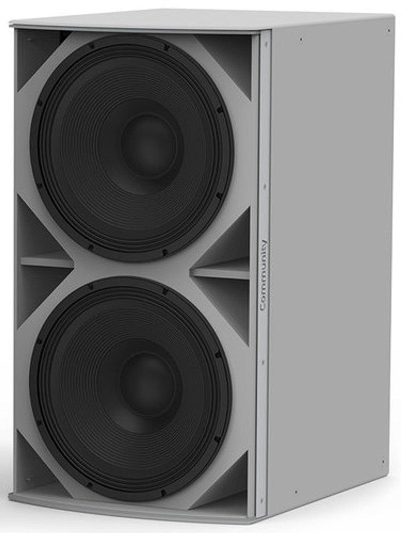 Biamp Community IS8-218 High Power Dual 18-Inch Subwoofer (White) - 911.1165.900