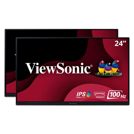 ViewSonic VA2456-MHD_H2 – 24-Inch Full HD Monitor Hero 2 Bundle - Discontinued Computer Monitors ViewSonic