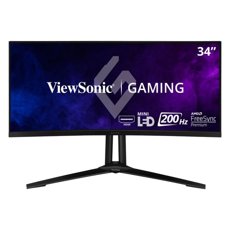 ViewSonic XG341C-2K – 34-Inch Curved QHD 165Hz Gaming Monitor - Discontinued Computer Monitors ViewSonic