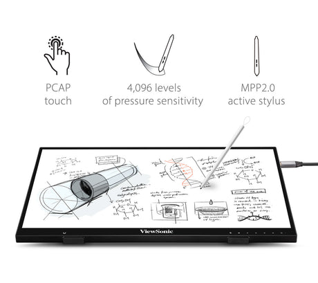 ViewSonic ID2456-4K – 24-Inch 4K Pen Display Tablet Pen Display Monitors ViewSonic