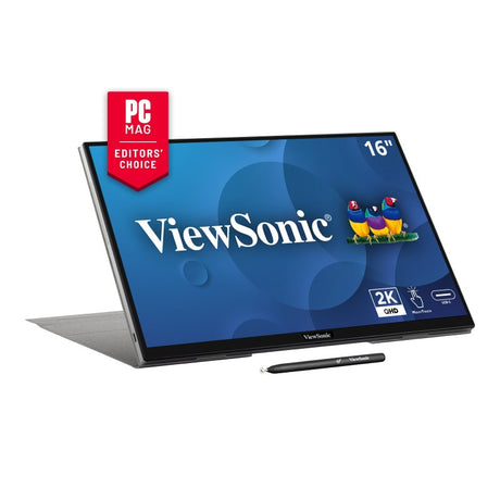 ViewSonic TD1656-2K – 16-Inch Portable Touch 2K QHD Display Computer Monitors ViewSonic