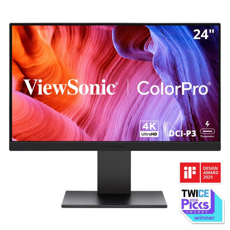ViewSonic VP2488-4K – 24-Inch Professional 4K UHD IPS Display Computer Monitors ViewSonic
