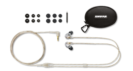 Shure SE215 Pro Sound-Isolating Earphones (Clear) - SE215-CL Microphones Shure