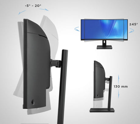 ViewSonic VG3409C – 34-Inch Ultrawide Curved WQHD Ergonomic Monitor Computer Monitors ViewSonic