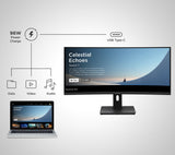 ViewSonic VG3409C – 34-Inch Ultrawide Curved WQHD Ergonomic Monitor Computer Monitors ViewSonic