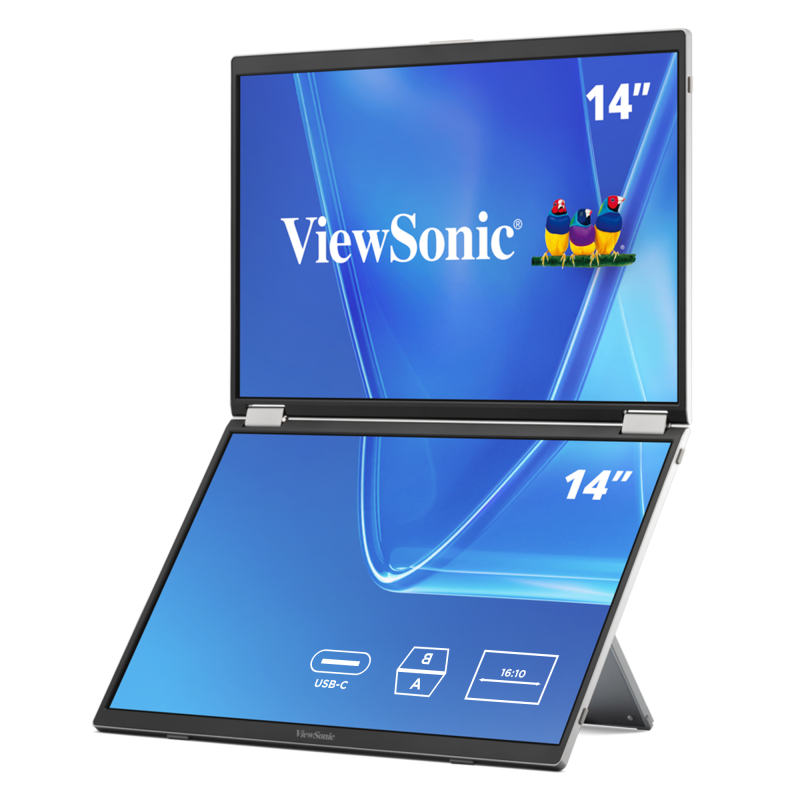 ViewSonic VG1457 – 14-Inch Portable USB-C Full HD Display Computer Monitors ViewSonic