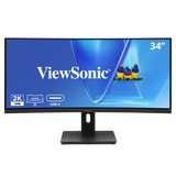 ViewSonic VG3409C – 34-Inch Ultrawide Curved WQHD Ergonomic Monitor Computer Monitors ViewSonic