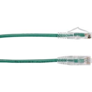 Black Box C6APC28-GN-10 10FT GREEN CAT6A SLIM 28AWG PAT CH CABLE 500MHZ UTP CM SNAGLESS