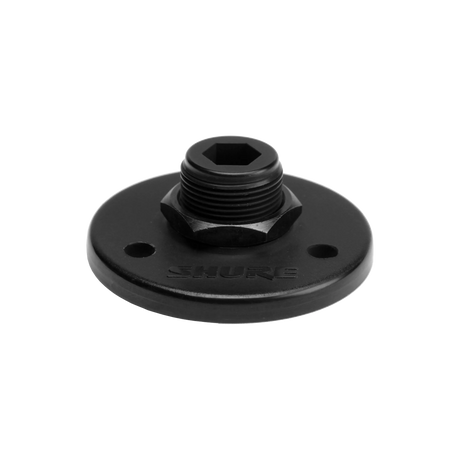 Shure A12B 5/8"-27 Threaded Mounting Flange, Black Microphones Shure