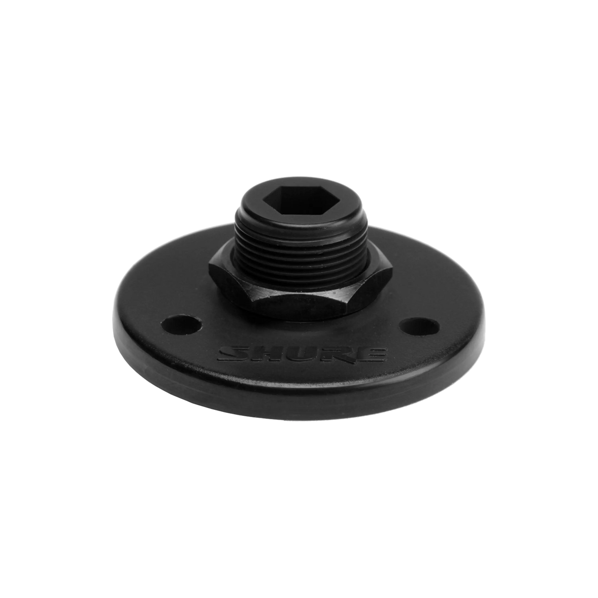 Shure A12B 5/8"-27 Threaded Mounting Flange, Black Microphones Shure