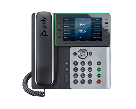 Poly Edge E550 IP Phone and PoE-enabled Poly Voice Poly