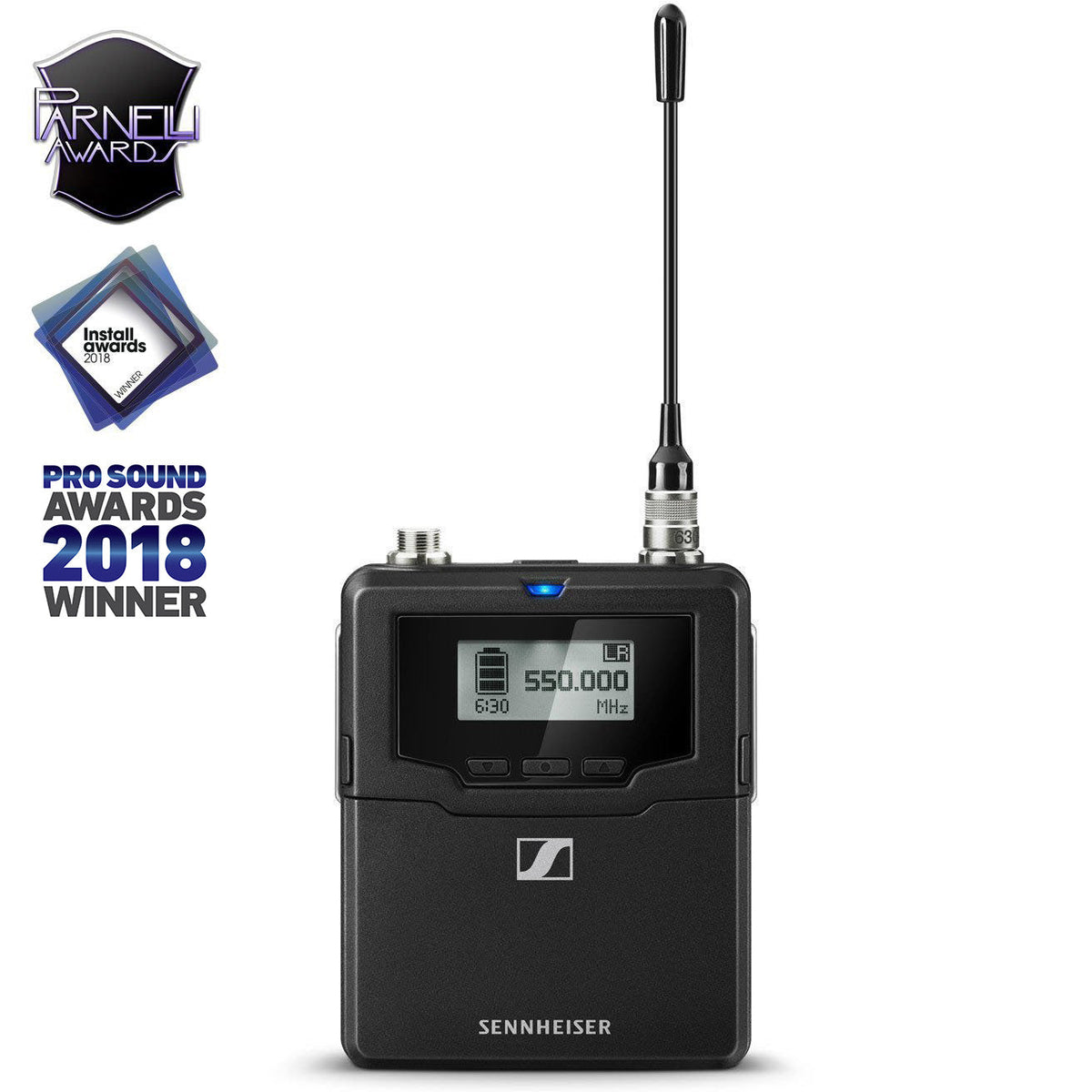 Sennheiser SK 6000 BK Bodypack transmitter, digital, LR mode, 3-pole SE plug, AES 256, black Microphones Sennheiser
