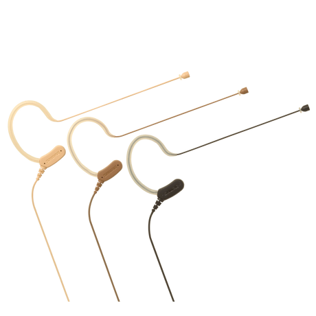 Shure MX153T/O-TQG Omnidirectional Earset Headworn Microphone (Tan) Microphnes Shure