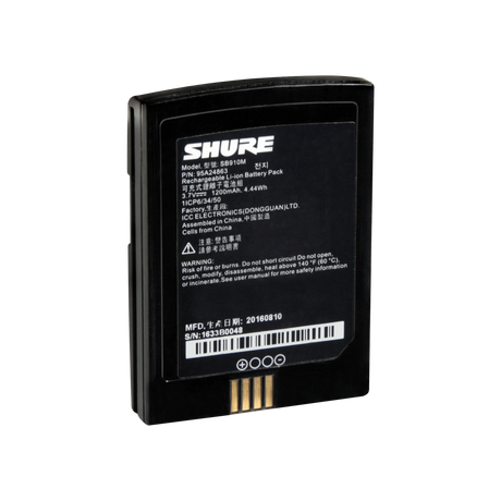 Shure SBC840M-US 8-Bay, Networked, Battery-only Tray Charger Microphnes Shure