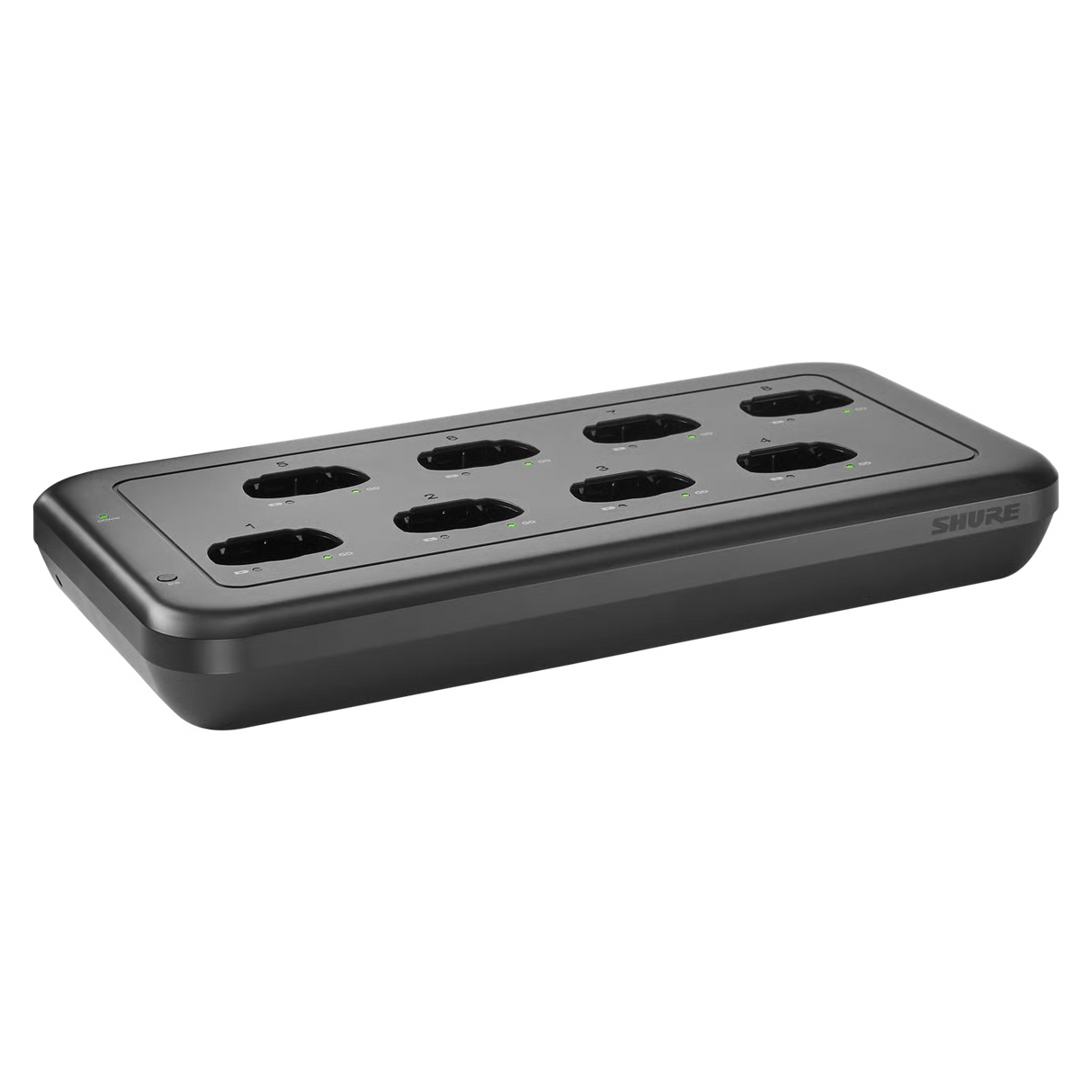 Shure MXWNDX8 Networked 8-Bay Charging Station for MXW neXt Bodypack, Handheld & Boundary Wireless Microphone Transmitters