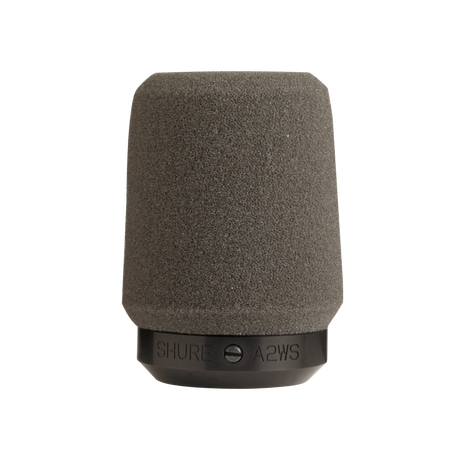 Shure A2WS-GRA Gray Locking Foam Windscreen for 545 Series, SM57 Microphones Shure
