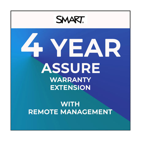 Smart Assure 4 year warranty extension with RM for SMART Board 86" Pro series interactive displays - EOW4-SBID-86-P Interactive Displays Smart Technologies