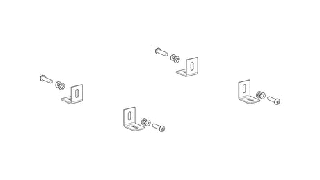 Meyer Sound MFMK-T1 Floor Mounting Kit - 40.329.001.06 Speakers Meyer Sound