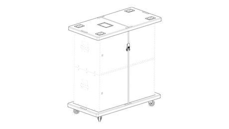 Meyer Sound MCB-T2 Caster Board Kit - 40.333.056.01 Speakers Meyer Sound