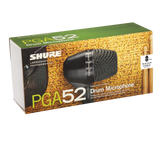 Shure PGA52-LC Cardioid swivel-mount dynamic kick-drum microphone - less cable Microphones Shure