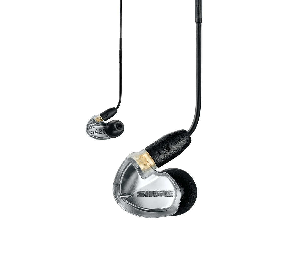 Shure SE425-CL-RIGHT – Right Replacement Dual Driver Earphone (Clear) Headphones Shure