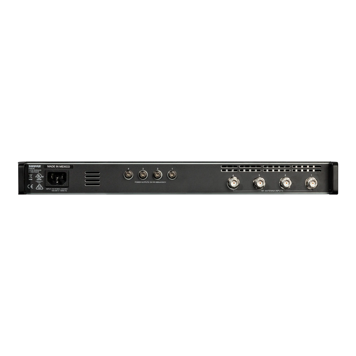 Shure PA421BX Four-channel Antenna Combiner, 865-960 MHz Microphones Shure