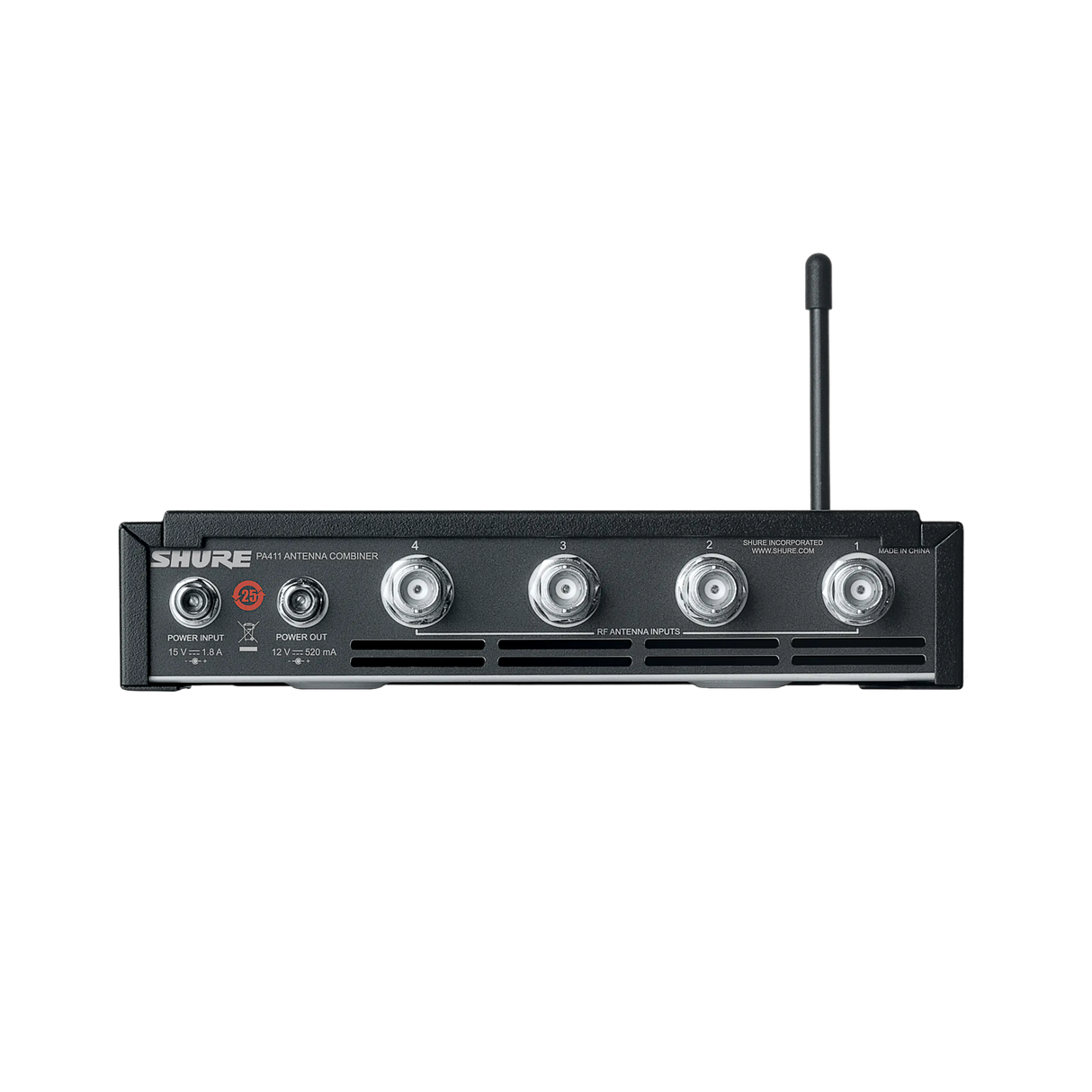 Shure PA411 Four Port Antenna Combiner Microphones Shure