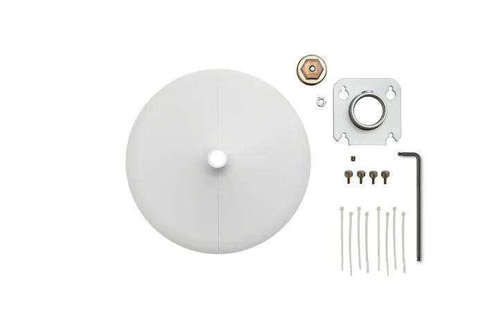 Shure A901W-R-PM-3/8IN 3/8" Pole Mounting Accessory Kit for MXA901-R Mics (White)