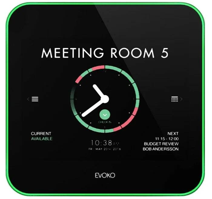 Biamp Evoko Liso Room Manager Self-hosted room booking display with mounting kits for standard and glass walls - 910.1969.900