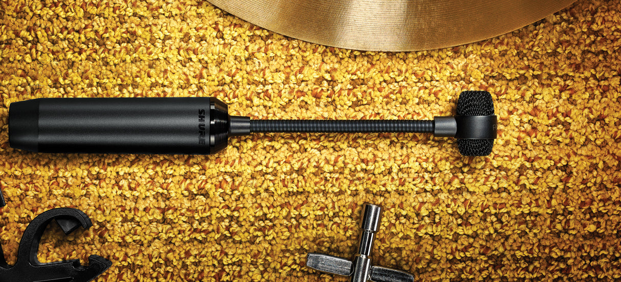 Shure PGA98D-LC Cardioid condenser gooseneck drum microphone - AP98DM drum mount, less cable Microphones Shure