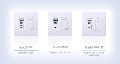 Visionary Solutions PacketAV DuetE5-WP-C-BT Wall Plate Encoder HDMI USB-C Bluetooth Faceplate - Creation Networks