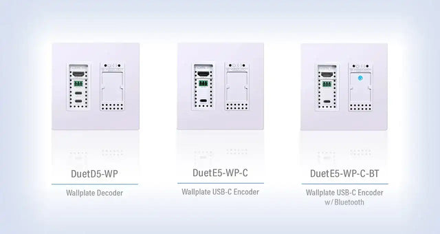 Visionary Solutions PacketAV DuetE5-WP-C-BT Wall Plate Encoder HDMI USB-C Bluetooth Faceplate - Creation Networks