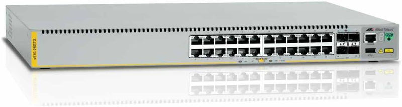 Allied Telesis AT-X510-28GSX-80 24 - 100/1000 SFP PORTS 4 10G SFP+ PORTS DUAL REPLACEABLE DC