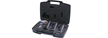 Shure DMK57-52 Drum Microphone Kit, includes 3 SM57 Microphones, one BETA 52A Microphone, three A56D Drum-mounting Systems, and a Carrying Case Microphnes Shure