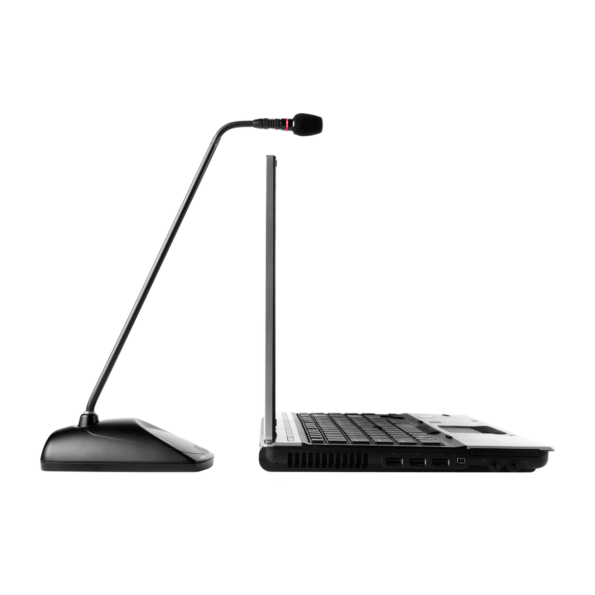 Shure MX415RLP/N Microflex 15" Gooseneck Microphone Cardioid Low Profile with Light Ring Microphones Shure