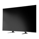 Peerless-AV RTS88 replacement legs installed on TV stand, front view