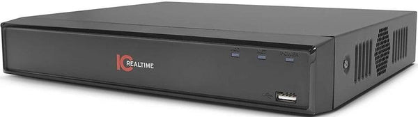IC Realtime NVR-EG08POE-1U4K1-2TB Edge Series Black 8 Channel Video Recorder