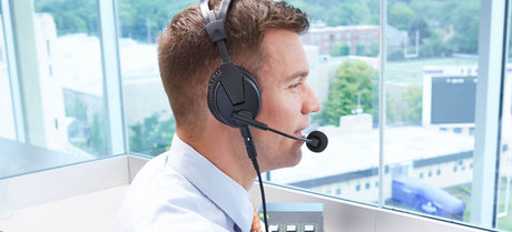 Shure BRH50M Premium Dual-Sided Broadcast Headset. Includes BCASCA-NXLR3QI cable Microphones Shure