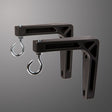 Draper 6 in (152mm) Wall Brackets - Black – 227213 Projection Screens Draper