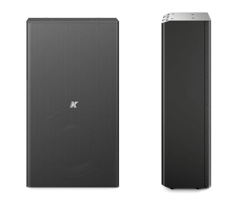 K-Array Domino KF210 10" passive, 4/16, stainless steel, full-range speaker (Black)