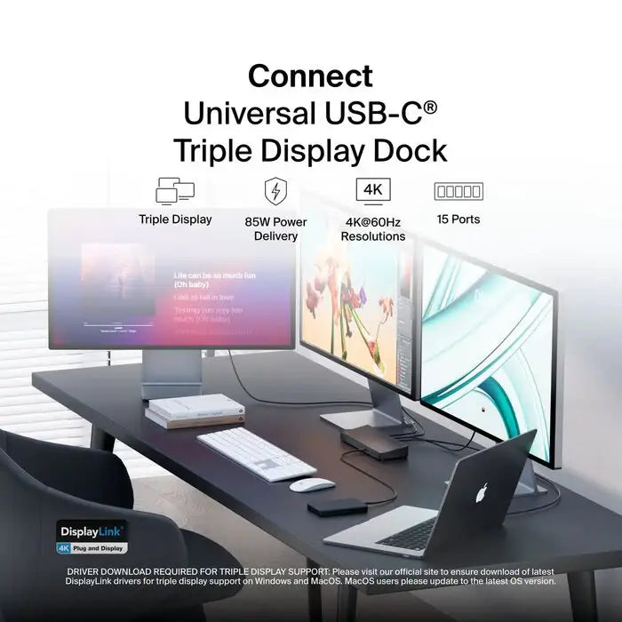 Belkin Connect Universal USB-C Triple Display Dock