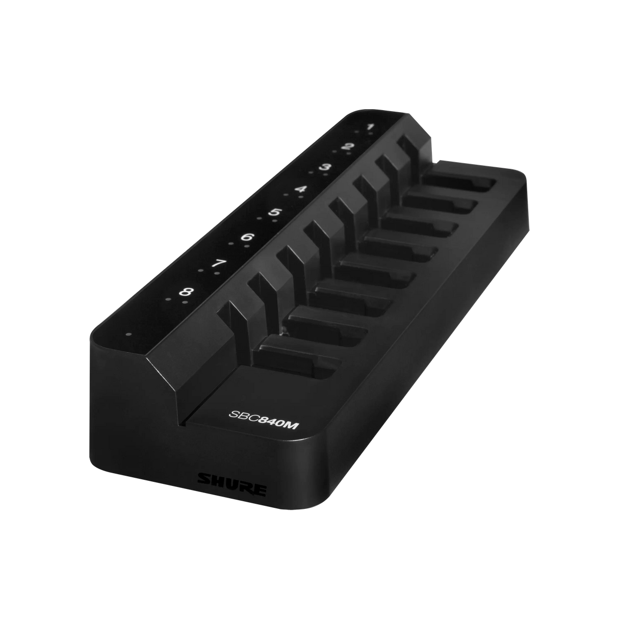 Shure SBC840M-US 8-Bay, Networked, Battery-only Tray Charger Microphones Shure
